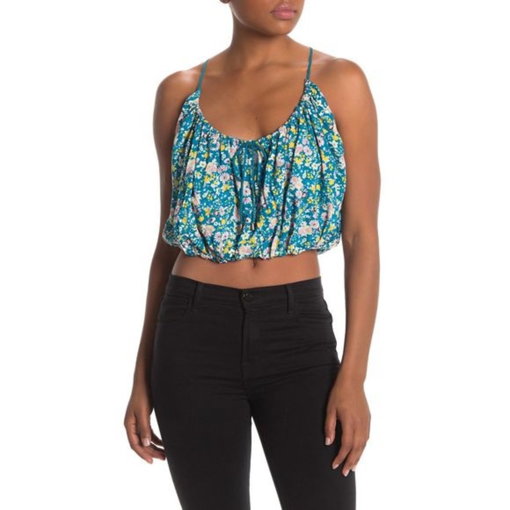 Free People| Daisy Babe Tank Top Boho Floral